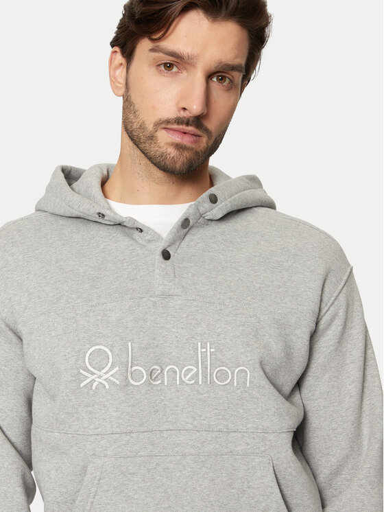 United Colors Of Benetton United Colors Of Benetton Суитшърт 3VVUU201P Сив Relaxed Fit