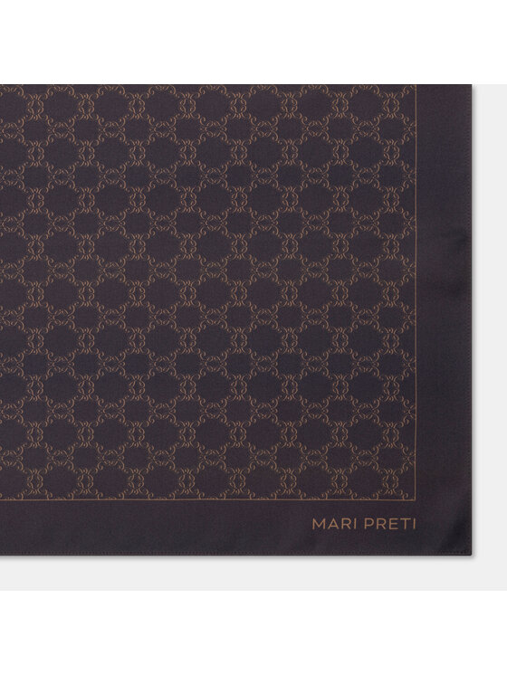 MARI PRETI MARI PRETI Foulard MONOGRAM M Marrone