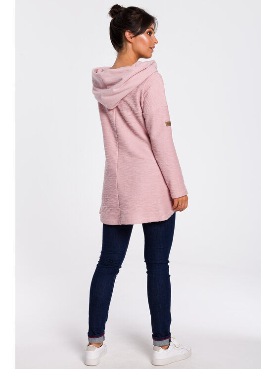 BeWear BeWear Bluza B131 Różowy Baggy Fit