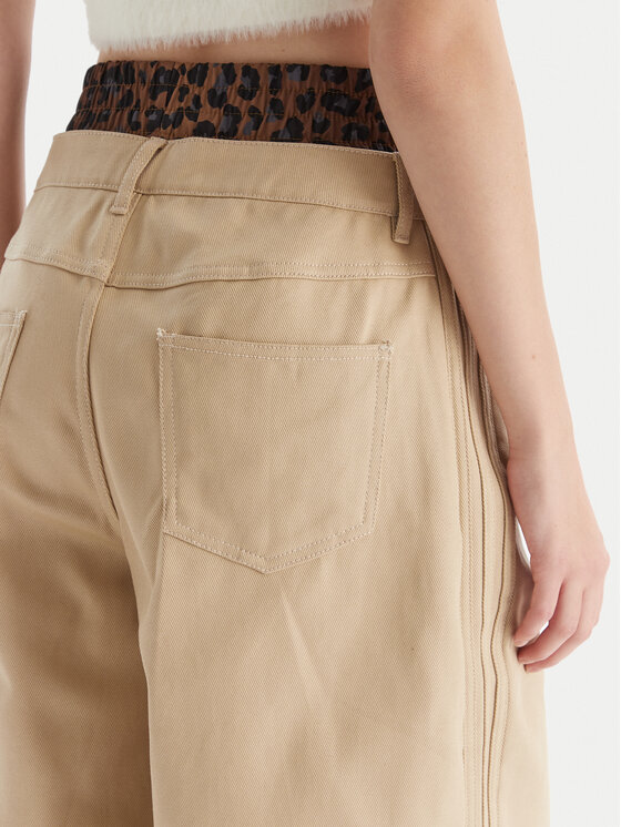 adidas adidas Pantaloni scurți de blugi Firebird Utility JX8762 Bej Regular Fit