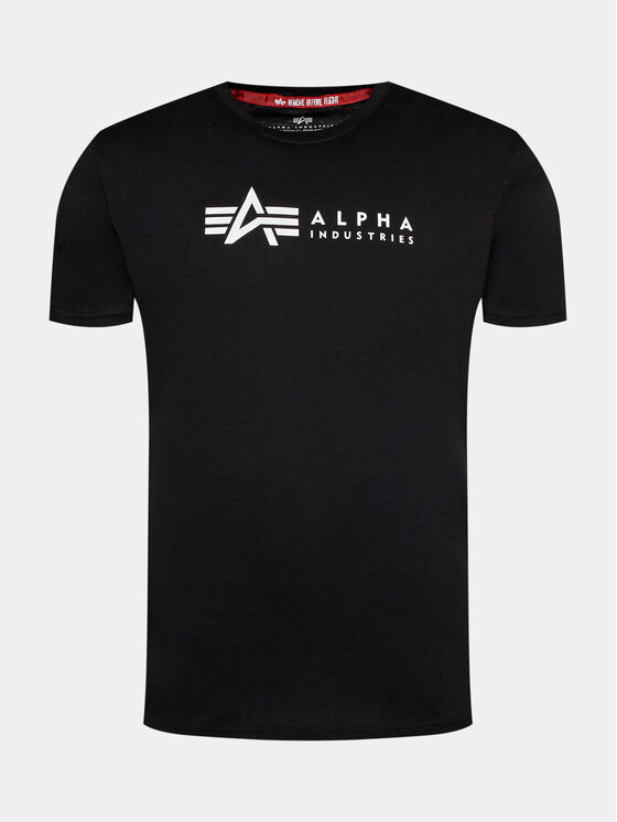 Alpha Industries Alpha Industries Set de tricouri﻿ Alpha Label T 118534 Negru Regular Fit