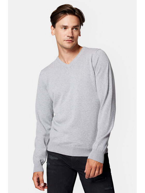 Lancerto Lancerto Sweter Lenny SW073223000042 Szary Regular Fit