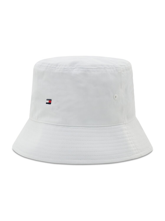 Tommy Hilfiger Tommy Hilfiger Καπέλο Bucket Essential Flag AW0AW11673 Λευκό