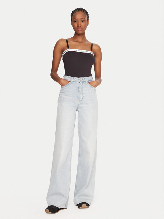 Guess Jeans Guess Jeans Glaustinukė W5BP26 K1092 Juoda Slim Fit