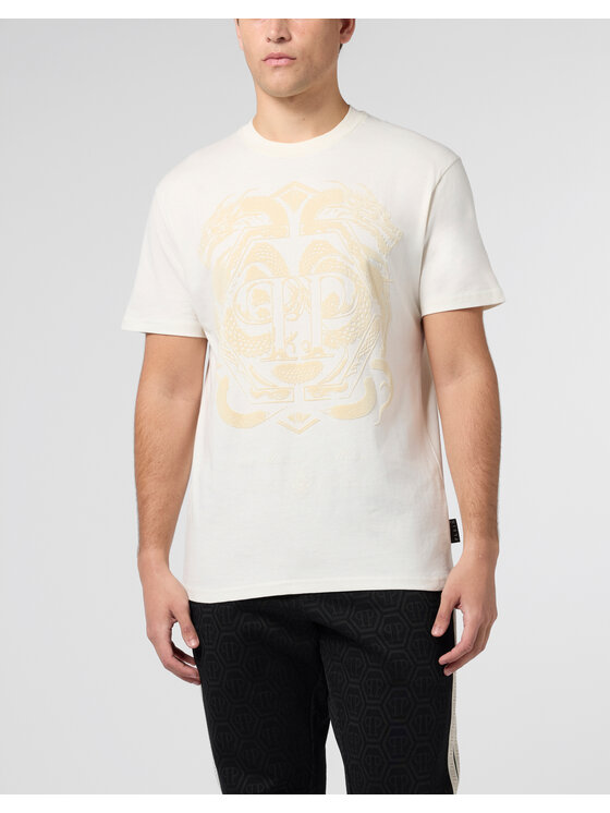 PHILIPP PLEIN PHILIPP PLEIN T-Shirt 29723 Biały Regular Fit
