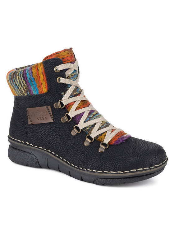 Rieker Rieker Botine 73343-00 Negru