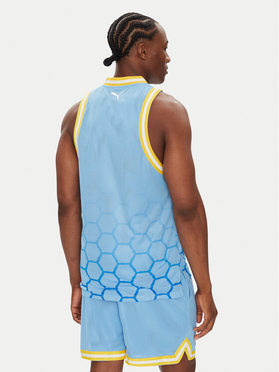 Puma Puma Tank top marškinėliai Hoops Manchester City 631693 Žydra Regular Fit