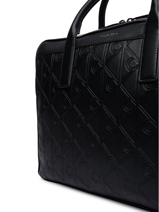 Calvin Klein Calvin Klein Valigetta Emblem Aop Deboss LV04D3561G Nero