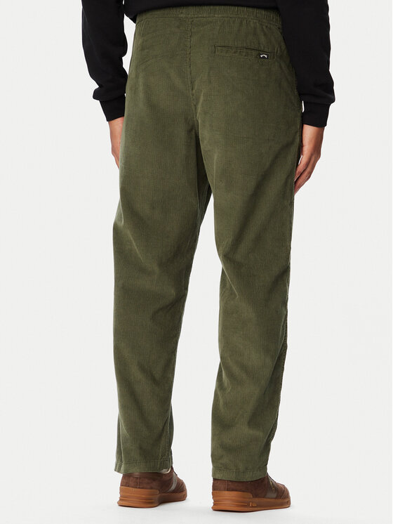 Billabong Billabong Παντελόνι υφασμάτινο Larry Cord EBYNP00111 Πράσινο Regular Fit