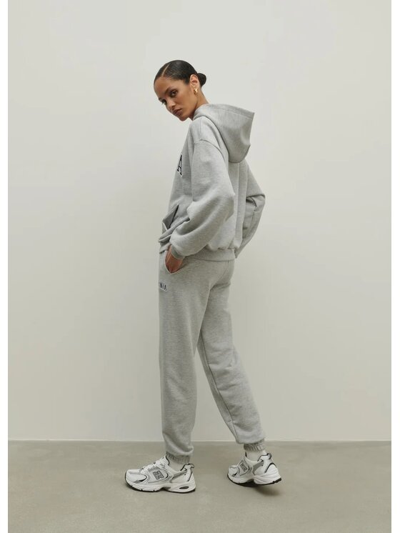 La Mania La Mania Bluza LOS Szary jasny Basic Fit