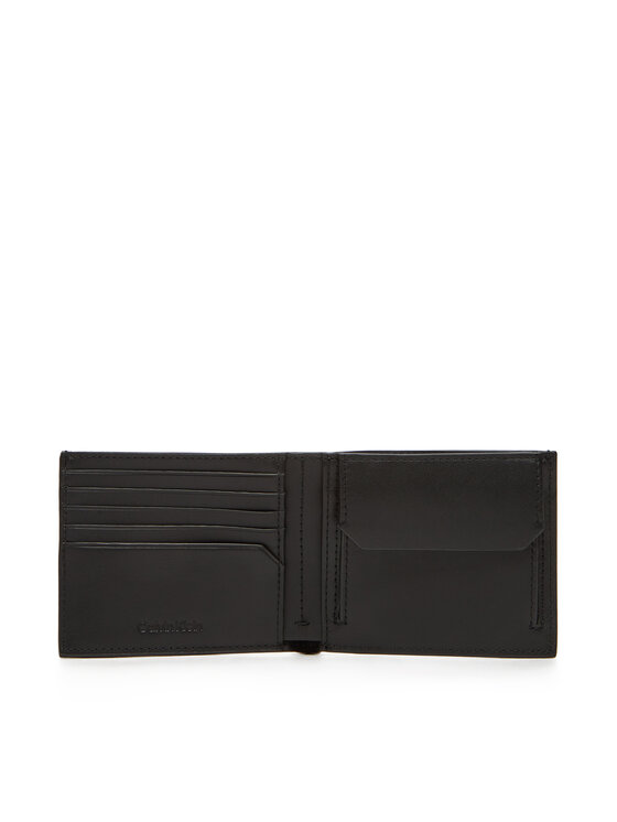 Calvin Klein Calvin Klein Herren Geldbörse Ck Must Mono Billfold W/ Coin LV04D1038G Schwarz