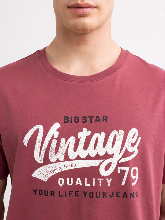 BIG STAR BIG STAR T-Shirt GRALIS Różowy Oversize