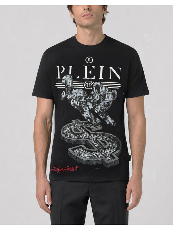 PHILIPP PLEIN PHILIPP PLEIN T-Shirt 31105 Czarny Regular Fit