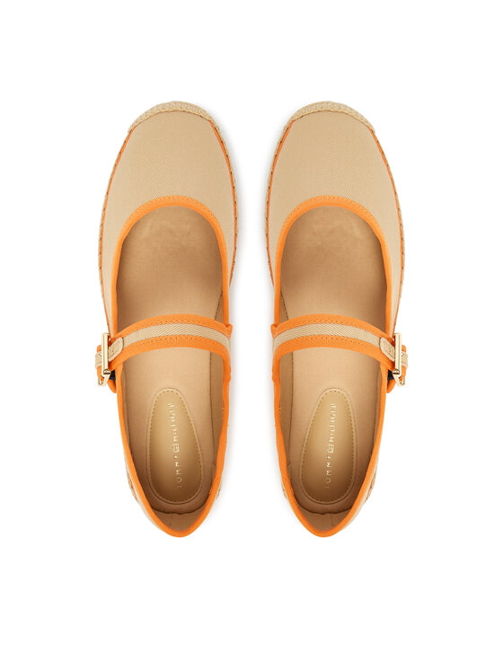 Tommy Hilfiger Tommy Hilfiger Espadryle Buckle Maryjane Espadrille FW0FW09239 Beżowy