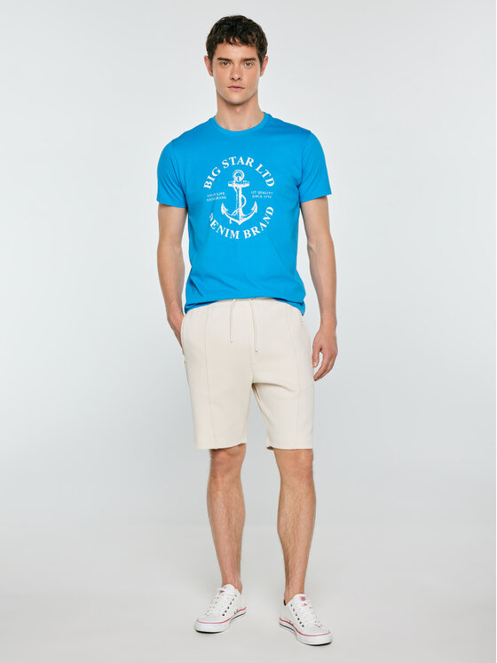 BIG STAR BIG STAR T-Shirt KARTES Niebieski Basic Fit