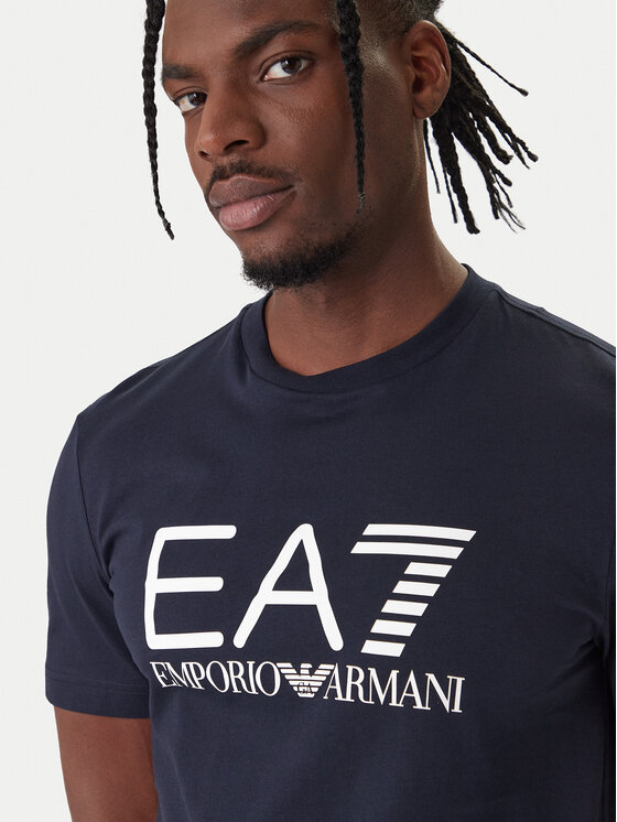 EA7 Emporio Armani EA7 Emporio Armani T-Shirt 7M001412 AF22264 UB102 Granatowy Regular Fit