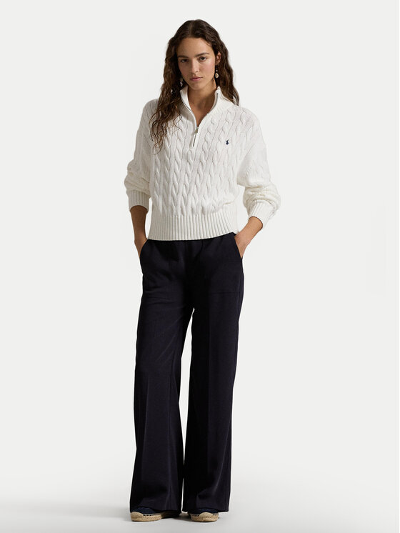 Polo Ralph Lauren Polo Ralph Lauren Sveter 211963467 Biela Relaxed Fit