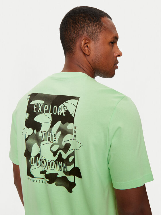 adidas adidas Majica City Escape Graphic IN6237 Zelena Regular Fit