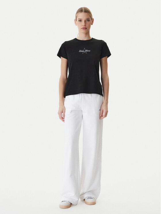 Guess Jeans Guess Jeans Тишърт W6RI18 J1314 Черен Regular Fit