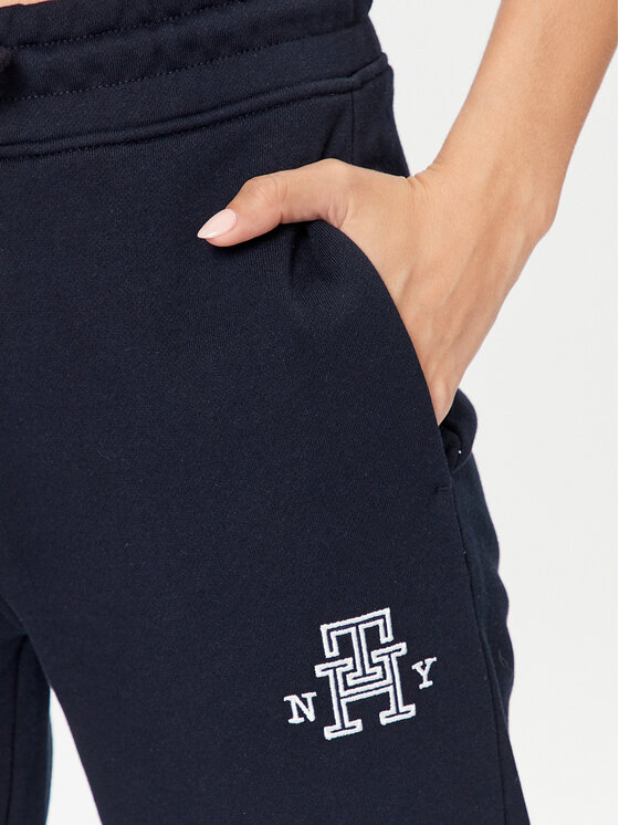 Tommy Hilfiger Tommy Hilfiger Teplákové nohavice WW0WW40083 Tmavomodrá Tapered Fit