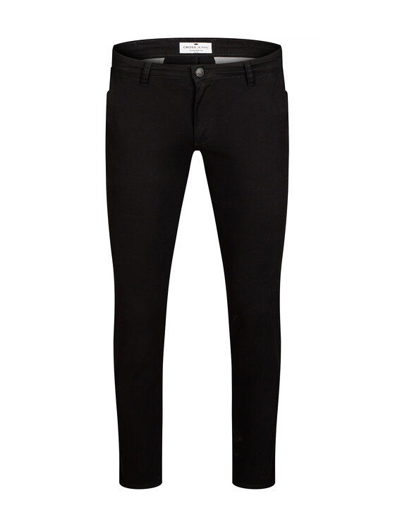 Cross Jeans Cross Jeans Chinosy F 194-358 Czarny Tapered Leg