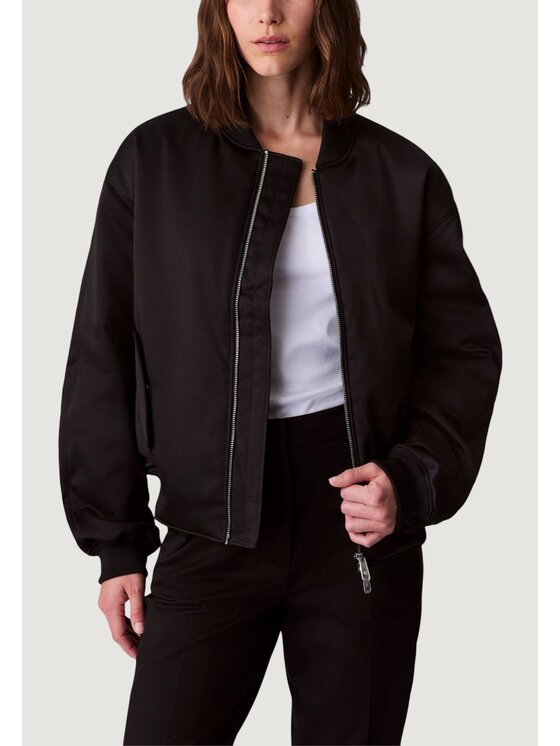 Calvin Klein Jeans Calvin Klein Jeans Giubbotto invernale SATIN BOMBER Nero Casual Fit