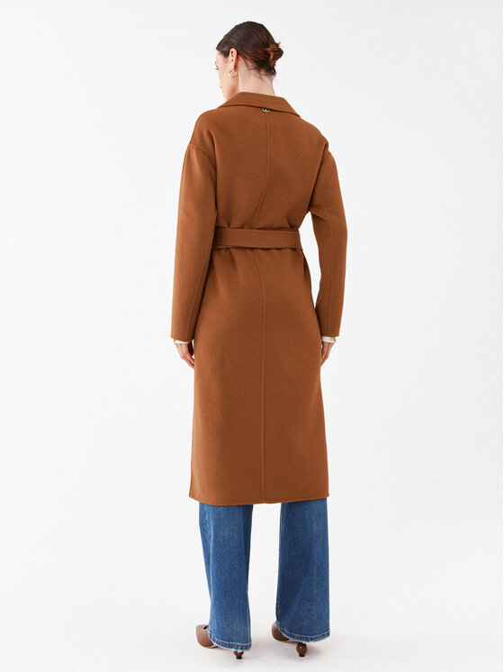TWINSET TWINSET Wollmantel 232TP2013 Braun Regular Fit