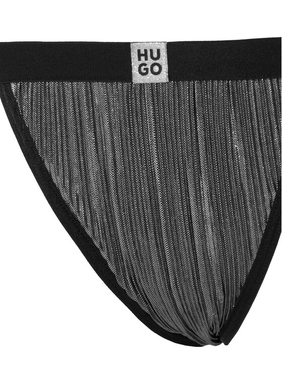 HUGO HUGO Stringi Plisse 50549896 Srebrny