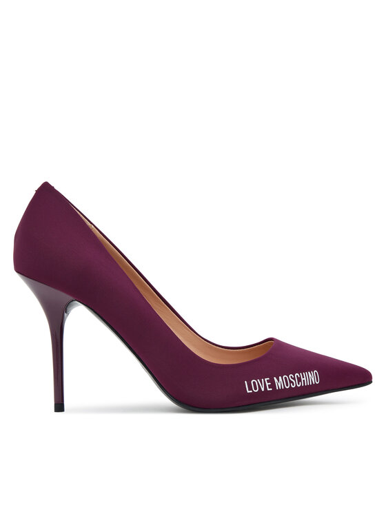 LOVE MOSCHINO Szpilki JA10299G1NIM055641 Bordowy