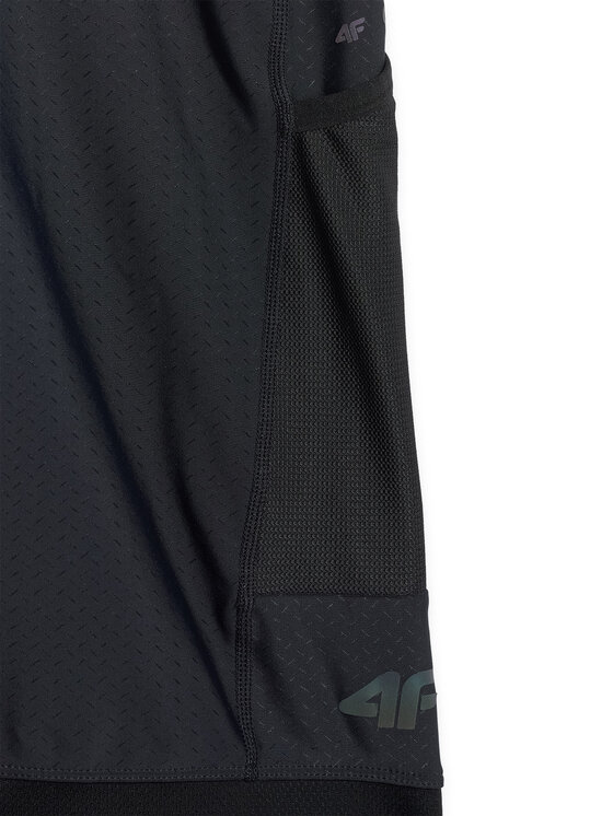 4F 4F Szorty rowerowe GET LOST FEEL FOUND Czarny Slim Fit