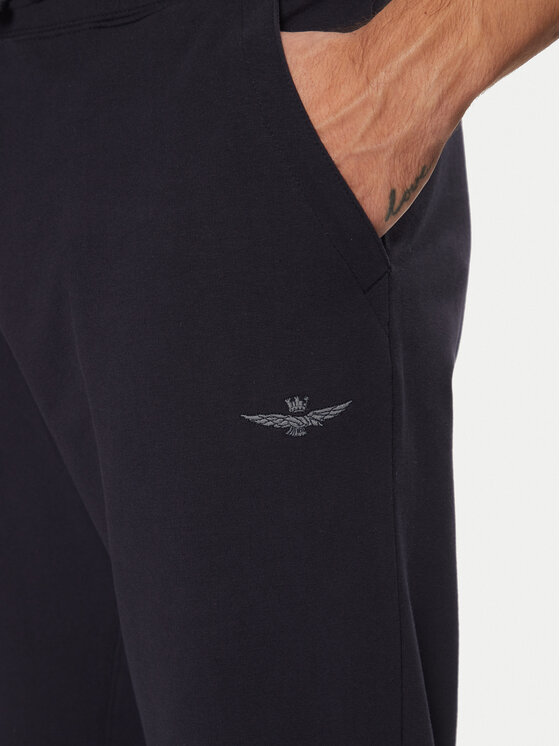 Aeronautica Militare Aeronautica Militare Majica dugih rukava 242TF082F459 Tamnoplava Regular Fit
