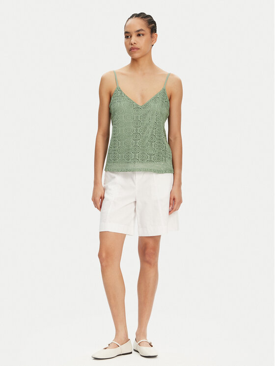 Vero Moda Vero Moda Top Maya 10325031 Zielony Regular Fit