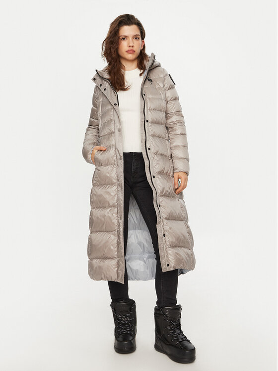 Blauer Blauer Pernata jakna 24WBLDK03040 Srebrna Regular Fit