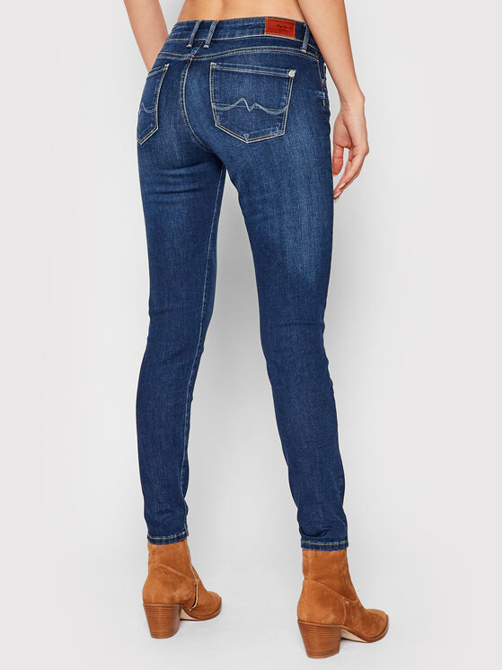 Pepe Jeans Pepe Jeans Jeansy Soho PL204174 Granatowy Skinny Fit
