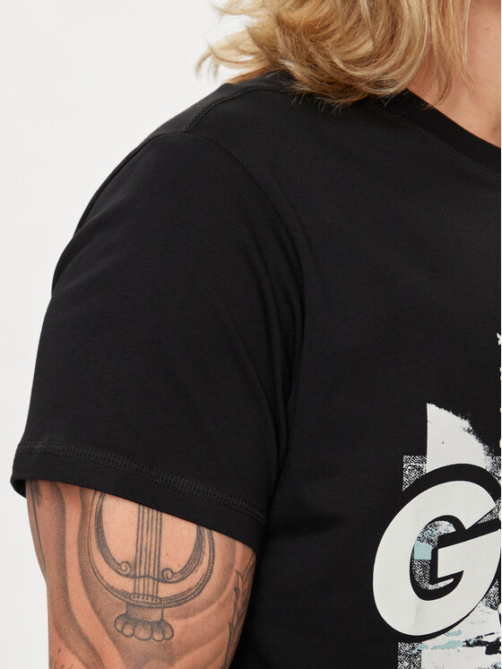 Guess Guess Тишърт M4YI02 I3Z14 Черен Regular Fit