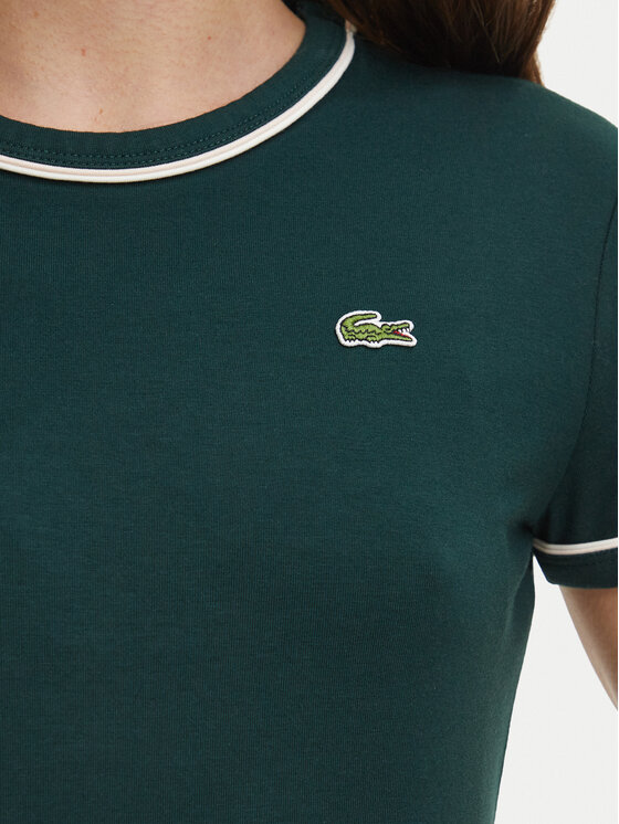 Lacoste Lacoste T-Shirt TF5289 Zielony ciemny Slim Fit