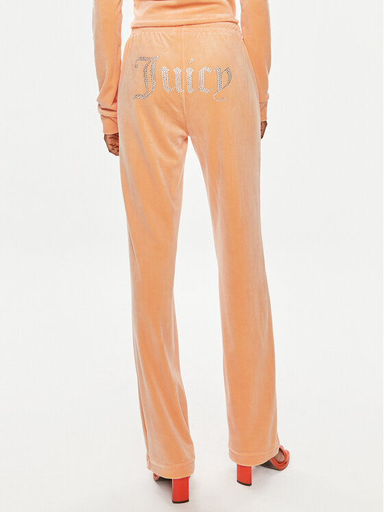 Juicy Couture Juicy Couture Donji dio trenerke Tina JCAPW045 Narančasta Regular Fit