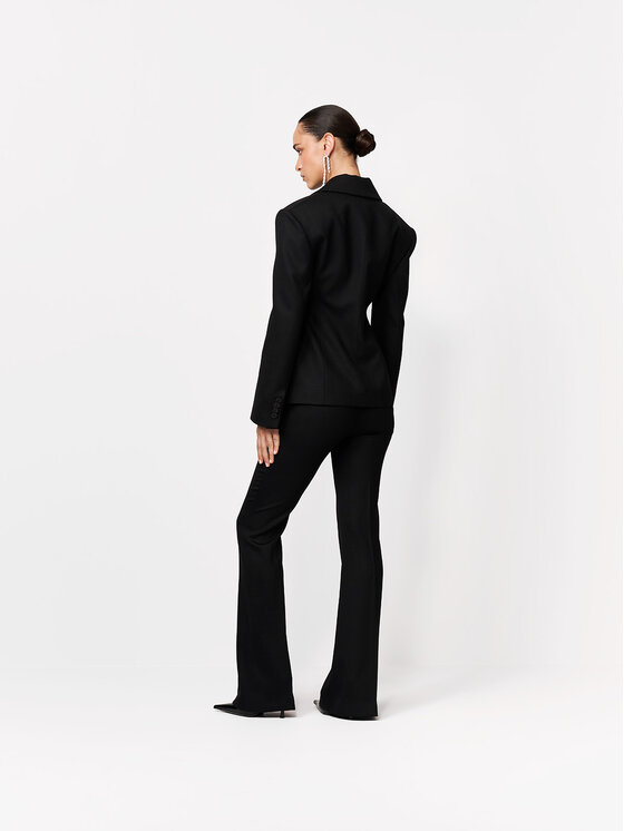 La Mania La Mania Společenské kalhoty EDO Černá Basic Fit