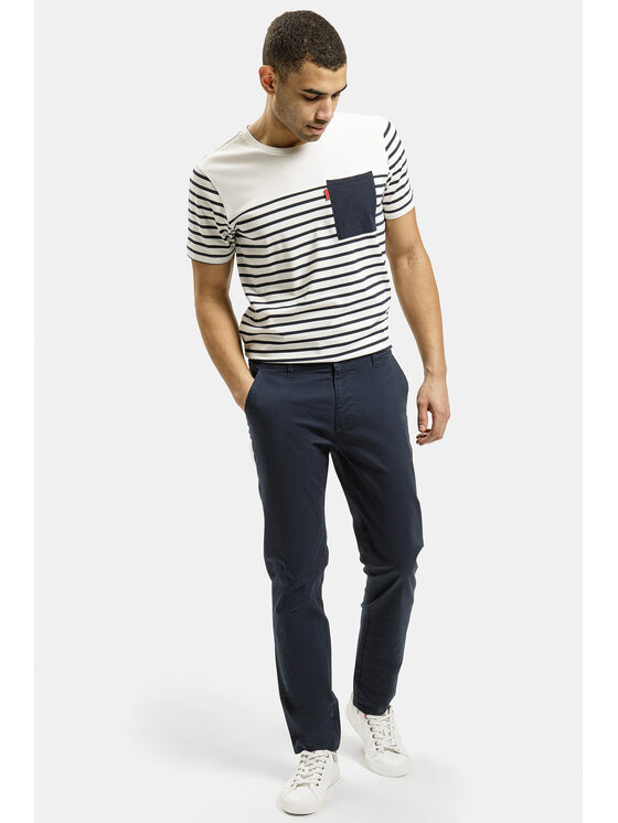 Cross Jeans Cross Jeans T-Shirt 16068-008 Biały Regular Fit