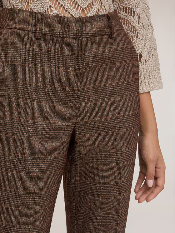 Motivi Motivi Pantaloni di tessuto P06DQ004889N0V2 Marrone Regular Fit