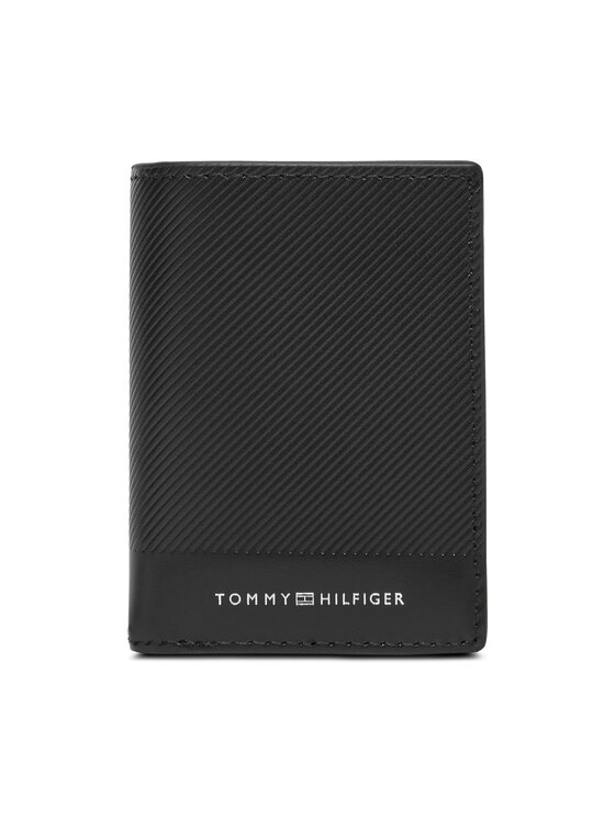 Férfi Nagyméretű férfi pénztárca Tommy Hilfiger, Fekete, Th Foundation Bifold AM0AM13511