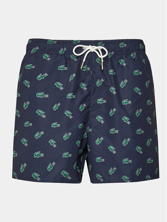 Lacoste Lacoste Plavecké šortky MH7188 Tmavomodrá Regular Fit