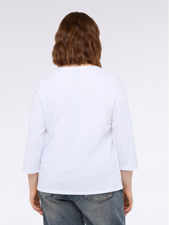 Fiorella Rubino Fiorella Rubino T-shirt G01GL008804N011 Bianco Regular Fit