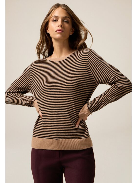 Oltre Oltre Maglione M335J005075N0Z3 Crema Regular Fit