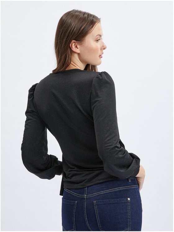 Orsay Orsay Bluzka 630039-660000__S Czarny Regular Fit