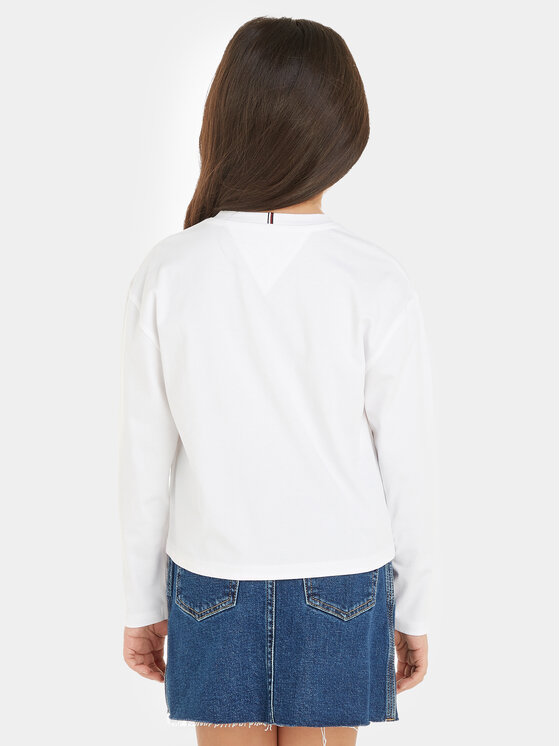 Tommy Hilfiger Tommy Hilfiger Bluza KG0KG07643 M Bela Regular Fit