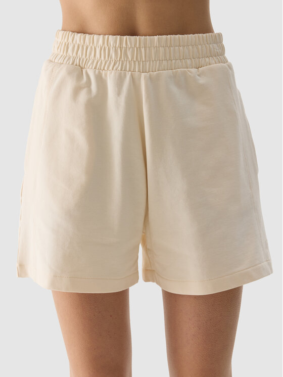 4F 4F Šortky 4FWSS24TSHOF350-12S Biela Regular Fit