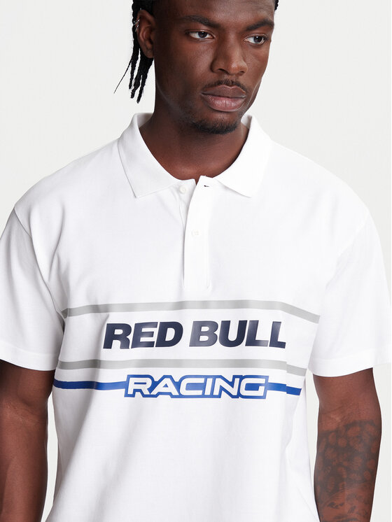Pepe Jeans Pepe Jeans Tricou polo Red Bull Racing Moto Panel RM540017 Alb Regular Fit