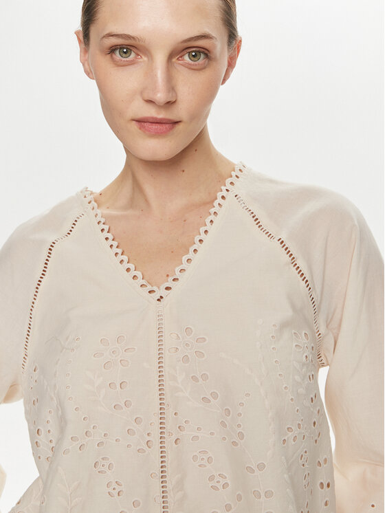 YAS YAS Блузка Luma 26032810 Écru Regular Fit
