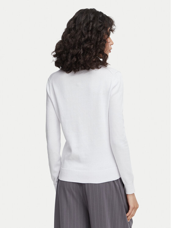 Beverly Hills Polo Club Beverly Hills Polo Club Sweter P-SS26W-M536563 Biały Regular Fit